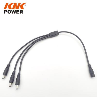 China Charging 1 Tto 2 Way  1 To 3 Way Charger Wire Plug 5.5mm x 2.1mm DC Power Splitter Cable for sale