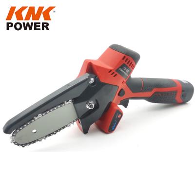 China Li-ion battery Mini Hand 4 Inch Rechargeable Lithium Battery Pruner Cordless Electric Brushless Chainsaw for sale