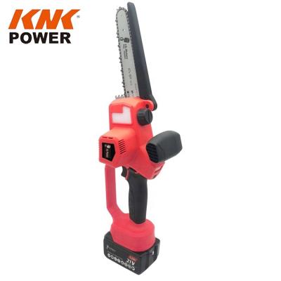 China 21V 600W Brushless Motor Portable Cordless Mini Lithium Pruner 7inch Chainsaw KM06038A for sale