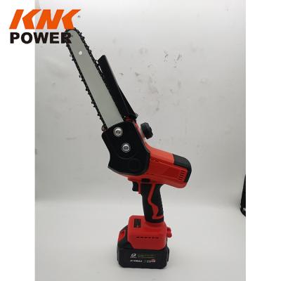 China Folding Handle mini battery power chainsaw cordless electric battery operated chainsaw for sale