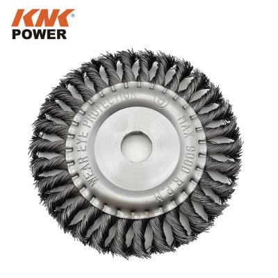 China Cleaning Garden Trimmer head Steel Twist Wire Brush For Angle Grinder Steel Brushes Wire Wheel Brush Twist Knot for sale