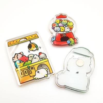 China Promotion Gift Custom Design Cute Anime Shape Cartoon Acrylic Fridge Magnet for sale