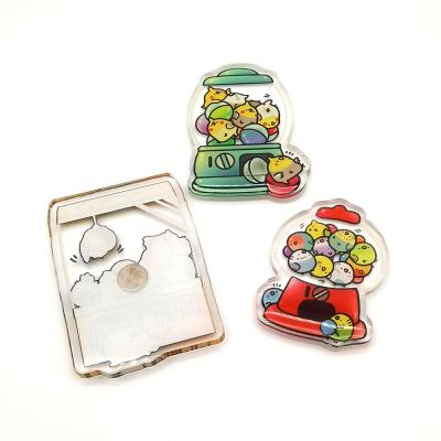 China Shape Custom Plastic Anime Printed Acrylic Epoxy Charms Cartoon Magnets Decorations for sale