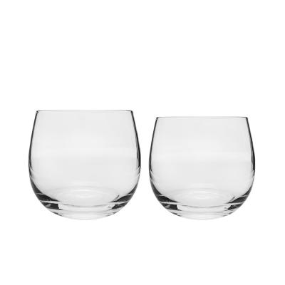 China Wholesale Transparent Whiskey Glass Cup Crystal DOUBLE COLD BEVERAGE CUP for sale