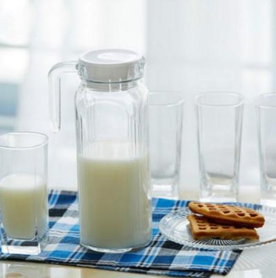 China Sustainable Wholesale High White Material Haonai Drinking Glass Set With Jug for sale