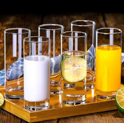 China Wholesale Haonai Borosilicate Material Clear Glass Drinking Glass Set for sale