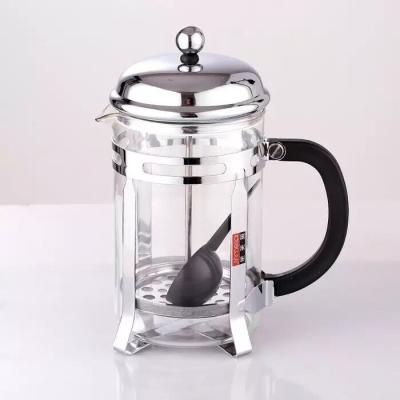 China Stocked French Press Coffee and Tea Maker | 34 ounces | Coffee press pot with stainless steel and German double glass for sale