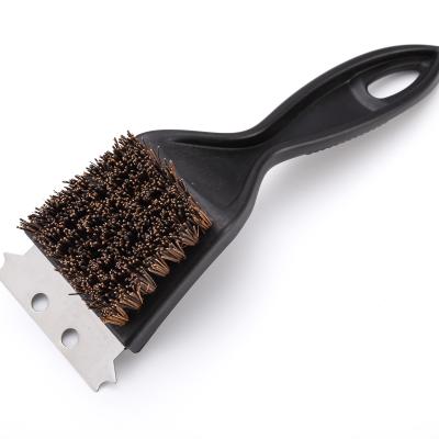 China Easily Cleaned Safe Scrub Grill Brush, Natural Palmyra Bristle for sale