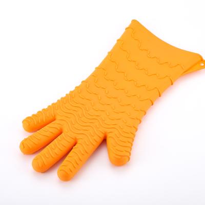 China Smoking Oven Gloves - Extreme Heat Resistance Silicone BBQ Heat Resistant Gloves for sale