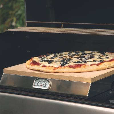 China Viable pizza grilling set, frame, stone and thermometer for sale