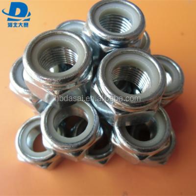 China DIN985 M10 Heavy Industry Nylon Insert Hex Self Locking Nut for sale