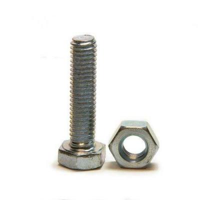 China Steel Hex Bolt And Nut As Per DIN931/DIN933/DIN934 Standard Grade 4.8/6.8/8.8/10.9/12.9 for sale