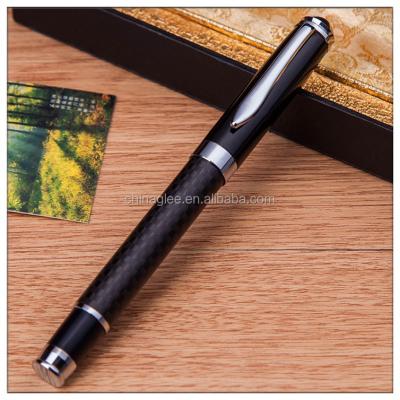 China office & School Pen Luxury Black Cap Off Carbon Fiber Pen With Engraved Logo for sale