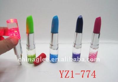 China Lipstick Shape Lipstick Light Up Pen for sale