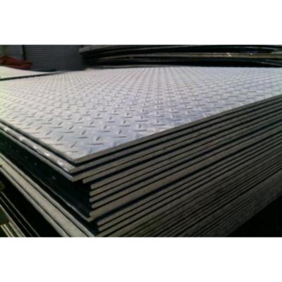 China Ship Plate Factory promotion diamond pattern non-slip floor tread mild inspection steel plate for sale