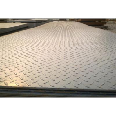 China Boat Plate Steel Plate Teardrop Shape Diamond Pattern Hot Rolled Smooth Checkered Flooring Plate for sale