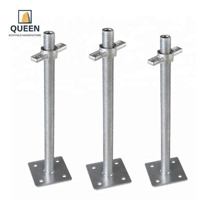 China Flat Screw Base Jack Scaffolding Industrial Design Levelling Adjustable Jack en venta