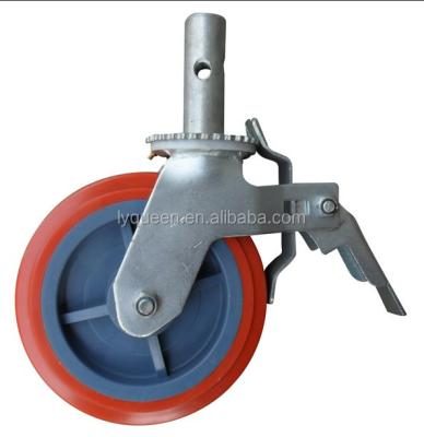 Cina Heavy Duty Scaffold Rubber Caster Wheel customized Contemporary Design Style in vendita