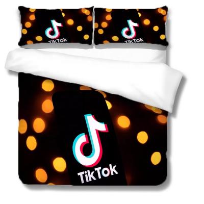 China HOT Sale Nondisposable tiktok style 3d printed bedding set King size bedding sets to accept custom made for sale