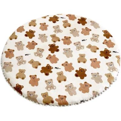 China New Arrival Cute Bear Velvet Winter Rug Comfortable For Children Kids Room Removable And Washable for sale