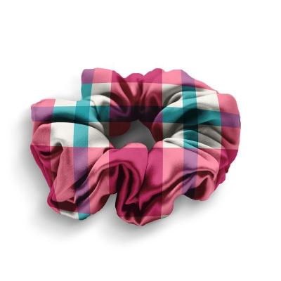 China 2022 Newest Style Exclusive Hair Care Band 19mm Custom Hairband Women's Pure Silk Hair Scrunchie Printing Hair Scrunchie for sale