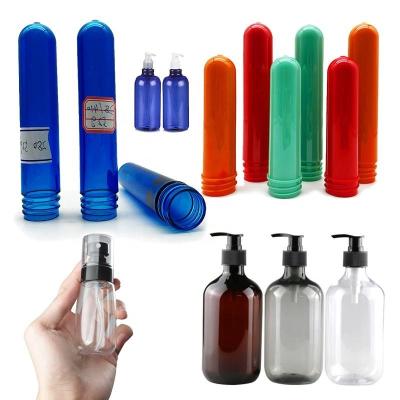 China PET Preform For Bottle Customize 15/410 18/410 20/410 24/410 28/410 PET Plastic Cosmetic Bottle Preform for sale