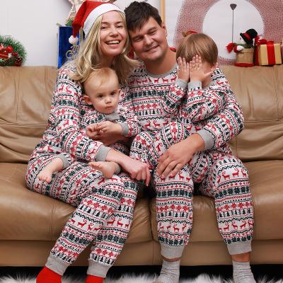 China Family QUICK DRY Christmas Matching Pajamas Set Adult Children Christmas Mother and Daughter Father Son Sleepwear Baby Family Look Outfits for sale