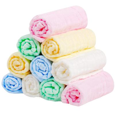 China Extra Soft Muslin Child Safe Washcloths Baby Infant Newborn Face Towel for sale