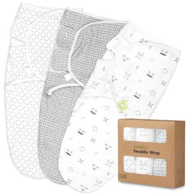 China Breathable Organic Cotton Baby Sleeping Bag , 0-3 Months Baby Wrap Bag Newborn Kids Towel for sale