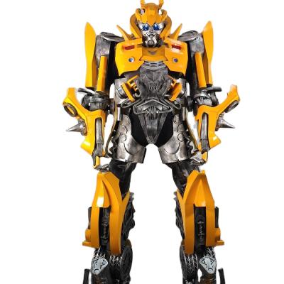 China Big Size Good Quality Sunproof Yellow Robot Suits Waterproof Realistic Adult Robot Suit for sale