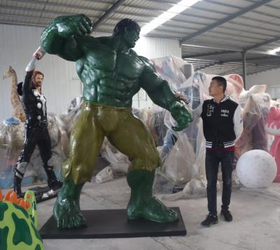 China China Fiberglass Life Size Statues Hulk Statue For Movie Theater Decoration Animatronic Model Sculpture for sale