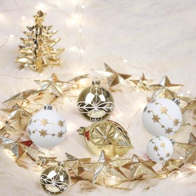 China Christmast Ornament Factory Custom Christmas Ornaments Christmas Tree Hanging Gifts 6cm Rose Gold Christmas Balls for sale