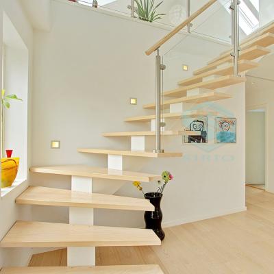 China High Quality Straight Home House Appearance Mild Steel Staircase Home Style Good For Residential for sale