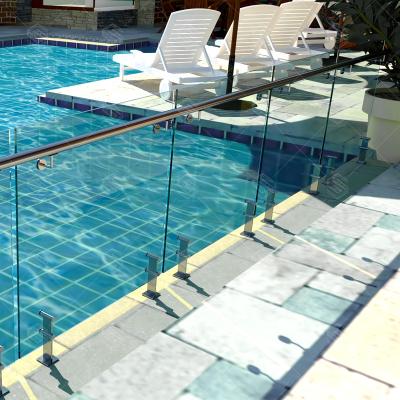 China Swimming Pool High Standard Tempered Glass Pool Fence for sale