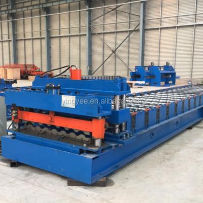 China Good quality glazed hotels tile roof sheet roll forming machines for sale for sale