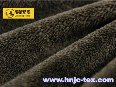 China Juncheng wholesale short plush fur stretch soft fabric home textile apparel fabric for sale