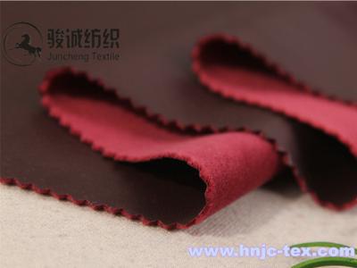 China 100% Polyester Imitation sheep leather compoud fabric pants, leggins fabric for apparel for sale