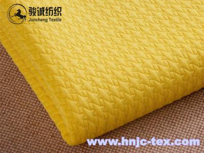 China 100% Polyester tweed combing jacquard thick needle weft knitting fabric for woman apparel for sale