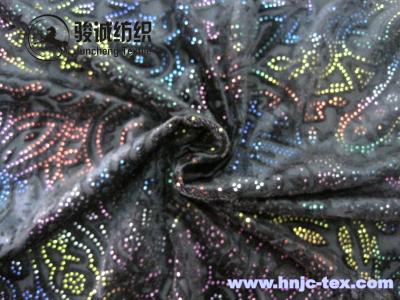 China China sell gold print burnout 3D polyester micro velvet fabric for apparel fabric for sale