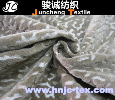 China New style embossed polyester velboa fabric for home use for sale