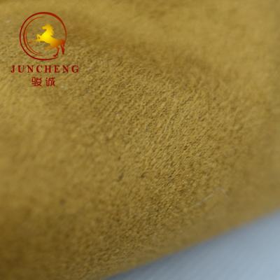 China 200gsm heavy Soft hand feel double faced Weft knitted suede fabric à venda