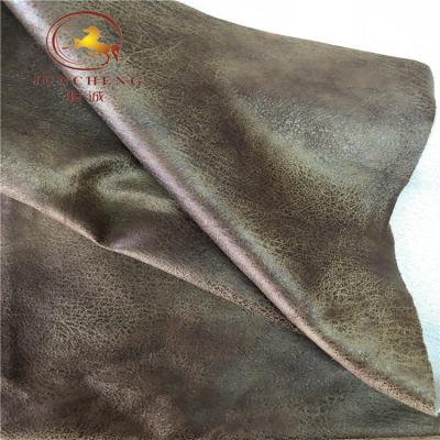 China 2019 new design bronzing faux suede leather fabric for sofa à venda