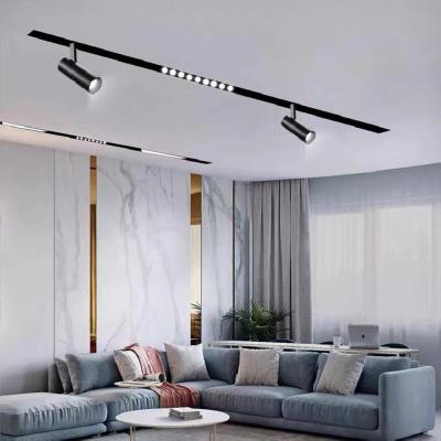 China Industrial Modern System Focus Adjustable Linear Track Light Pendant Led Spot Magnetic Track Light for sale