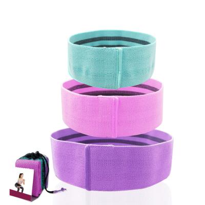 China High Elasticity Polyester Buckle Fitness Elasticas Musculacion Bandas De Resistencia Hip Circle for sale