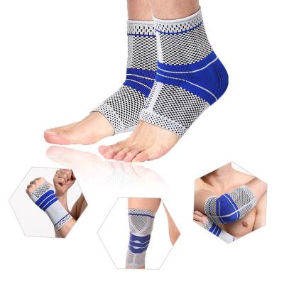 China Adjustable Elasticity Breathable Logo Ankle Protector Brace Ankle Support Customized Braces for sale