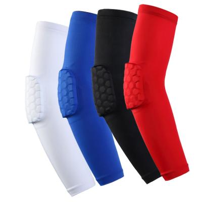 China Hot Selling Comfortable Anti-slip Protective Breathable Women Men Arm Guard Padded Protective Support Sleeve for sale