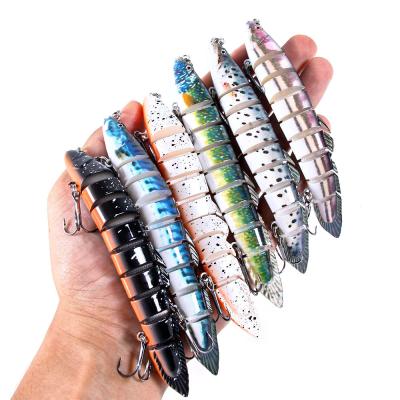 China Fishing Lure Multi Jointed Swimbait Realistic Hard Trout Perch Slow Sinking Bionic Swimming Bass Fishing Lure for sale