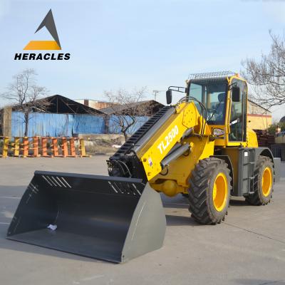 China Hotels CE 2.5ton articulated TL2500 telescopic arm compact boom wheel loader telehandler vs forklift for sale