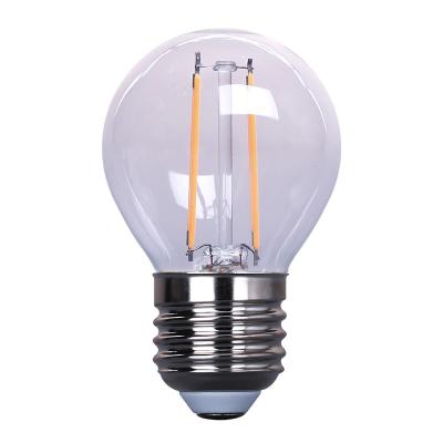 China Warehouse Wholesale Hot Sale Decorative Clear Glass Led Bulb 4W E14 E27 B22 B15 Filament Lamp 110V 220V G45 4W 400lm Vintage Edison Bulb for sale