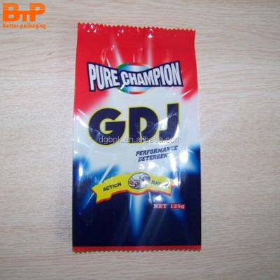 China Disposable Washing Powder Detergent Packaging Bags Plastic Gusset Bag for sale